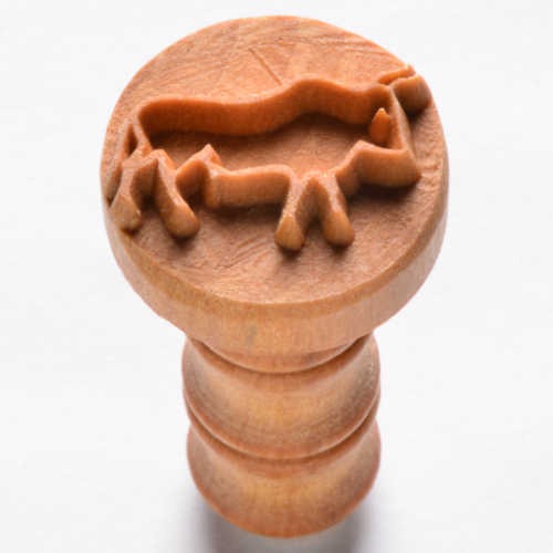 MKM Lazcaux Bull 2.5cm wood stamp